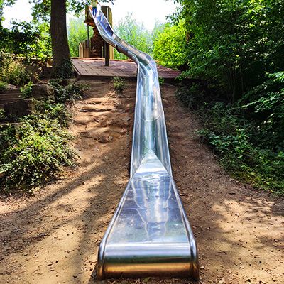 Spielplatz Aqua Magica in Bad Oeynhausen - lange Rutsche