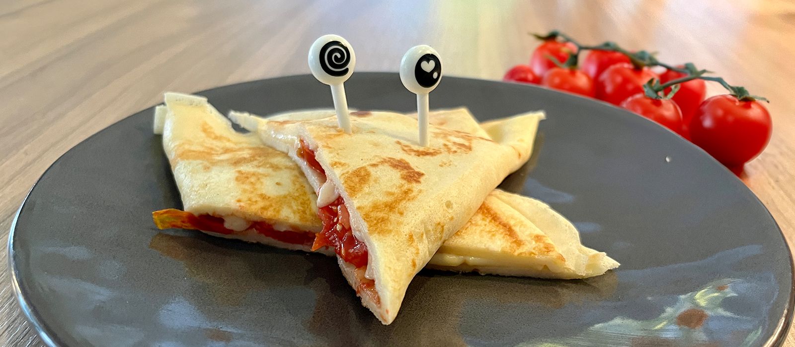 Herzhaft gefüllte Dinkelpfannkuchen