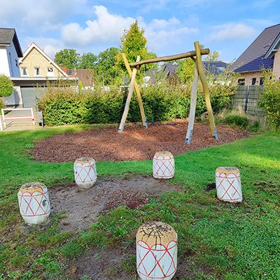Indianerspielplatz Marienbader Straße Espelkamp - Doppelschaukel